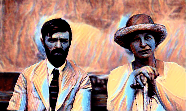 Lawrence & Frida: eleganza e mistero tra colori pop e suggestioni oniriche in un ritratto NFT stilizzato senza tempo